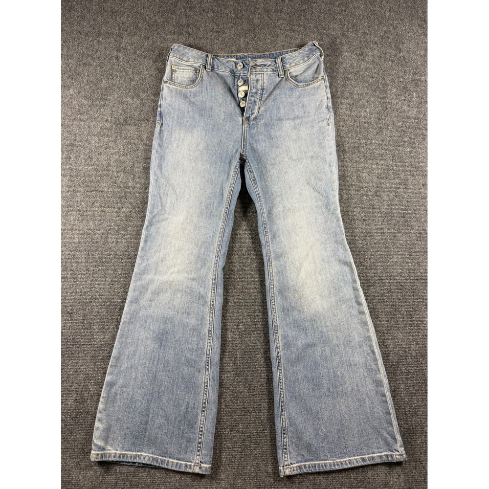 Anthropologie Pilcro High Rise Trouser Bootcut Women Jeans 29 Petites Flare